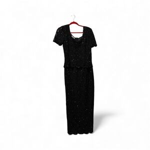 Stenay Black Sequin Maxi Dress